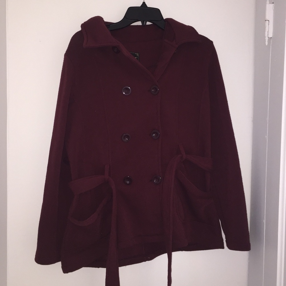 YMI Maroon Fleece Jacket